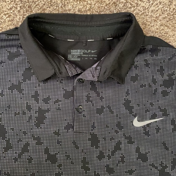 Men’s Black Nike Golf Dri-Fit Polo XXL - Picture 2 of 4